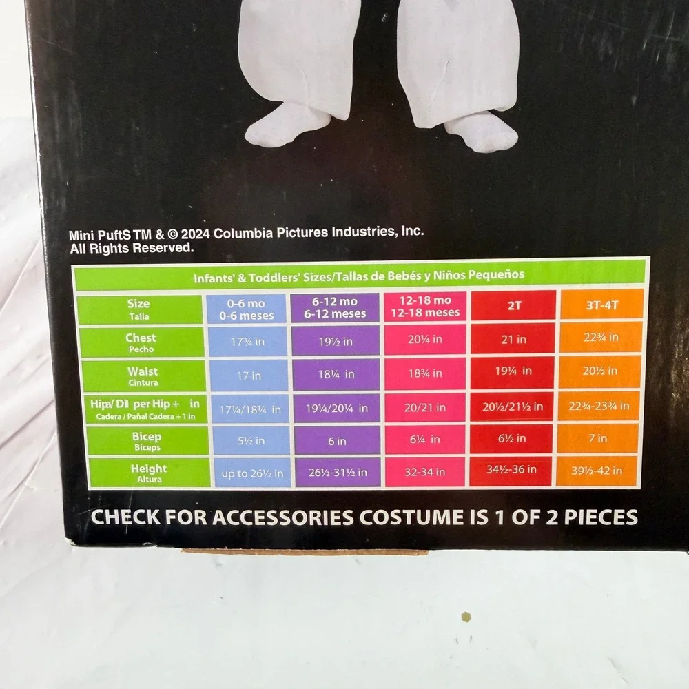 Ghostbusters Frozen Empire Mini Puft Infant Toddler Costume 12-18 Mo Disguise